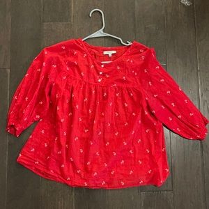 Red Madewell Blouse